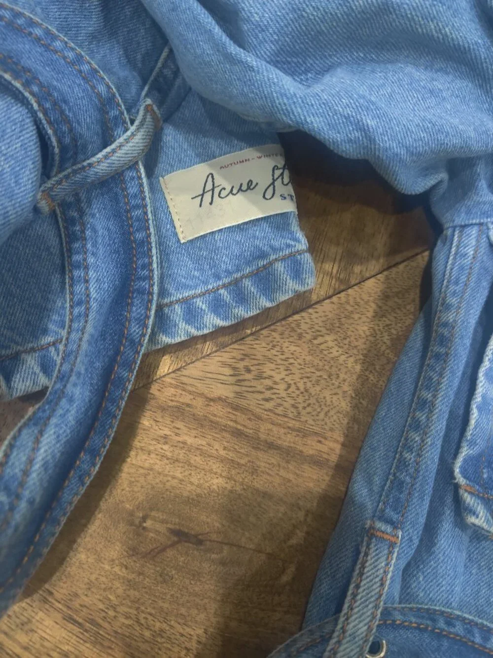 ACNE STUDIOS Oversized Denim Long Trench Coat EU32 US2 UK6 XS NEW $1585.00 - Picture 2 of 4